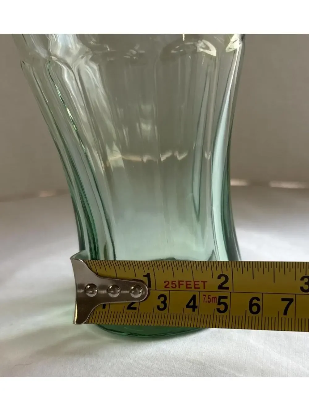 Coca Cola Green Soda Fountain Glass Vintage